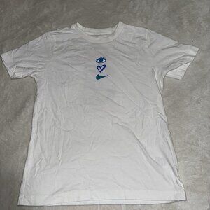 Kids Nike Sportswear White Graphic T-Shirt Will Shoe Be Mine Size XLarge